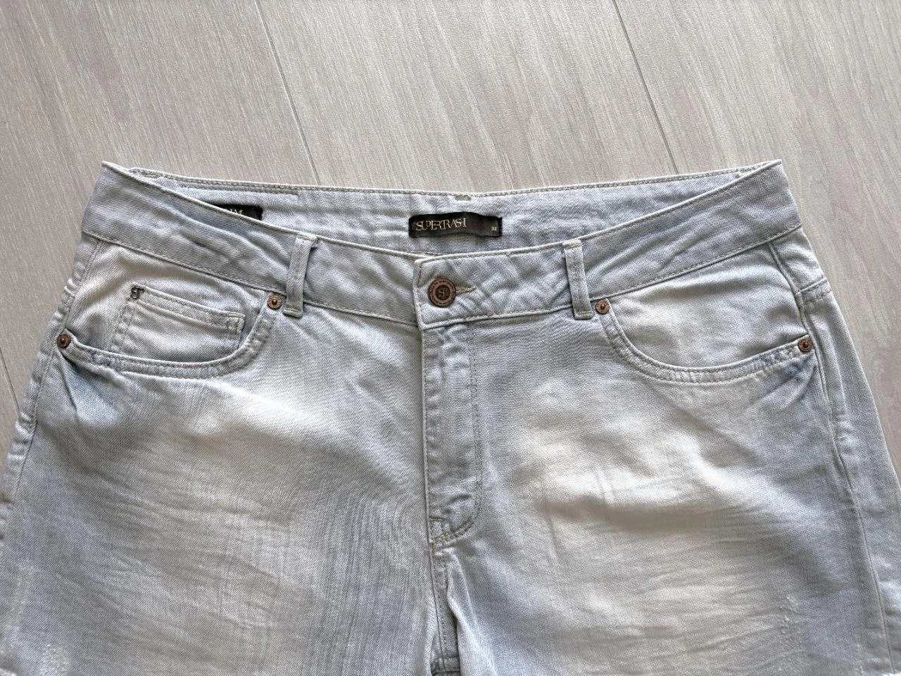 SuperTrash short jeans – modelo Pacha Super Light Vintage – tamanho 32 – 5 bolsos – photo 2